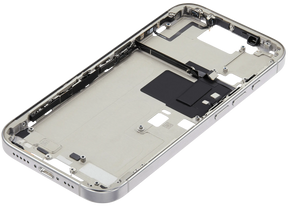 Mid-Frame Housing With Power And Volume Button Compatible For iPhone 16 Pro (US Version) (Used OEM Pull: Grade A) (Natural Titanium)