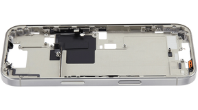 Mid-Frame Housing With Power And Volume Button Compatible For iPhone 16 Pro (US Version) (Used OEM Pull: Grade A) (Natural Titanium)