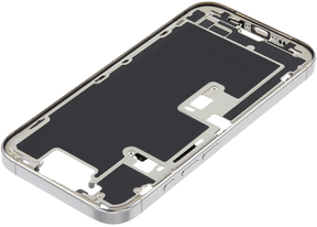 Mid-Frame Housing With Power And Volume Button Compatible For iPhone 16 Pro (US Version) (Used OEM Pull: Grade A) (White Titanium)