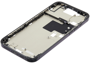 Mid-Frame Housing With Power And Volume Button Compatible For iPhone 16 Pro max (US Version) (Used OEM Pull: Grade A) (Black Titanium)