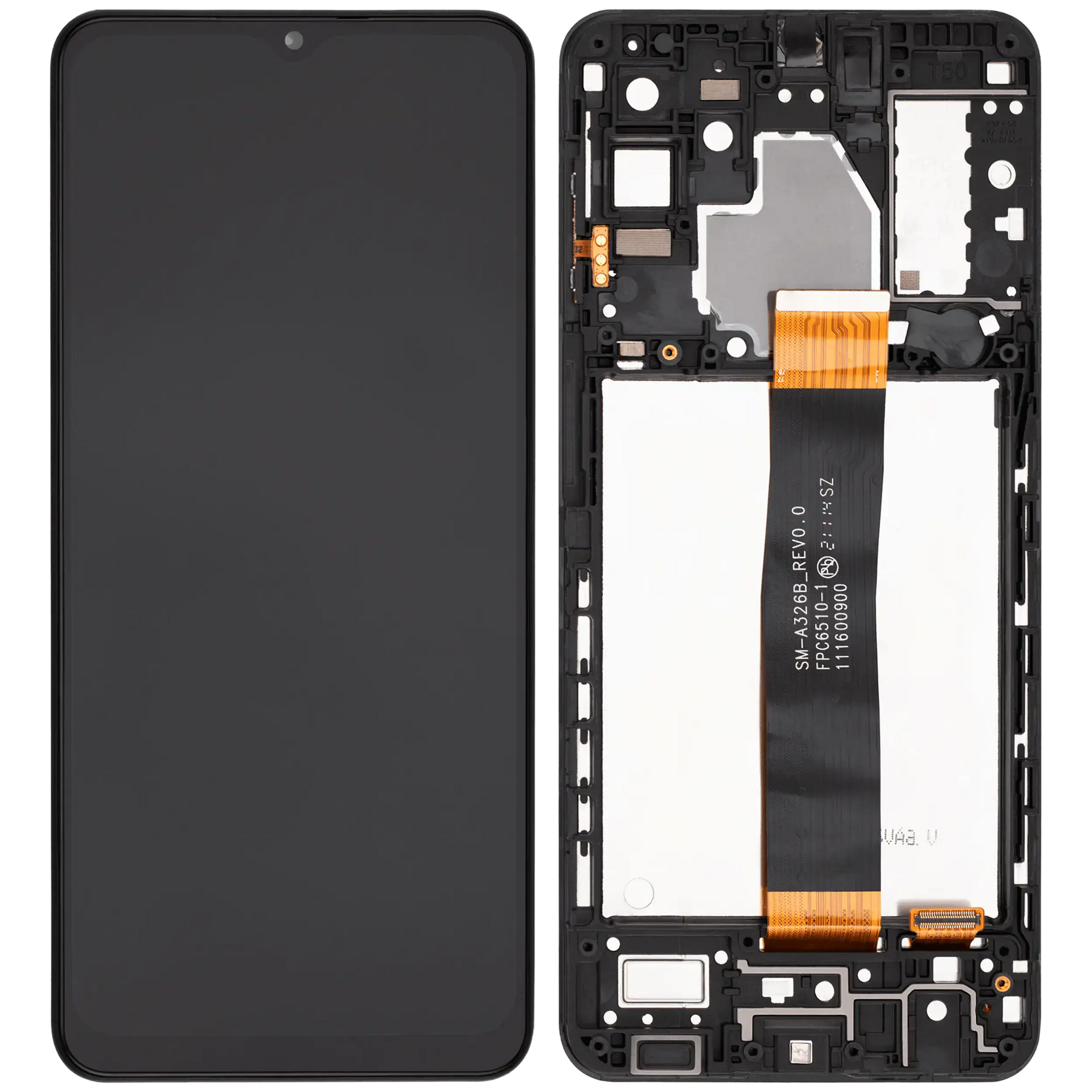 LCD Assembly With Frame Compatible For Samsung Galaxy A32 5G (A326 / 2021) (All Models) (Vemake) (Awesome Black)