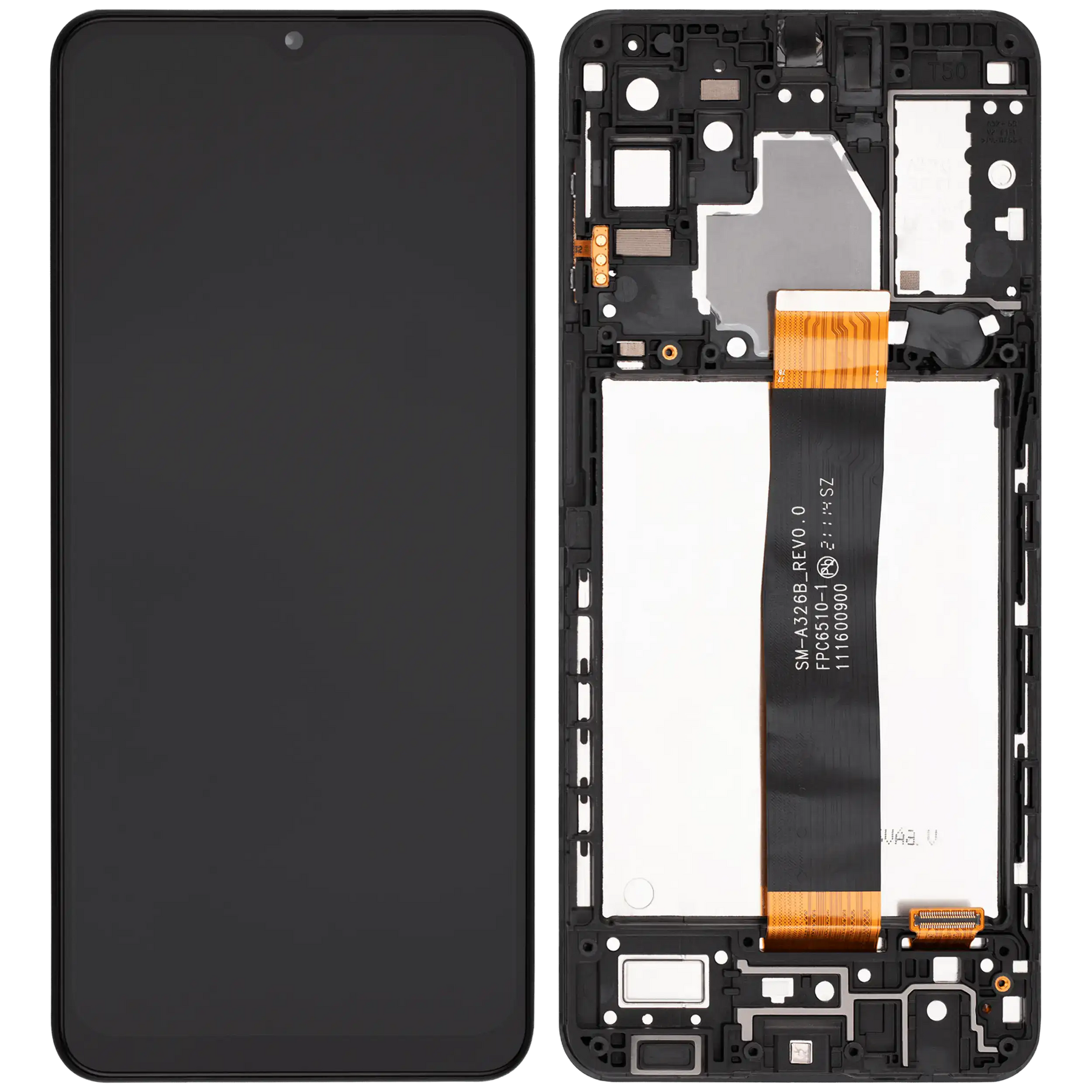 LCD Assembly With Frame Compatible For Samsung Galaxy A32 5G (A326 / 2021) (All Models) (Refurbished) (Awesome Black)