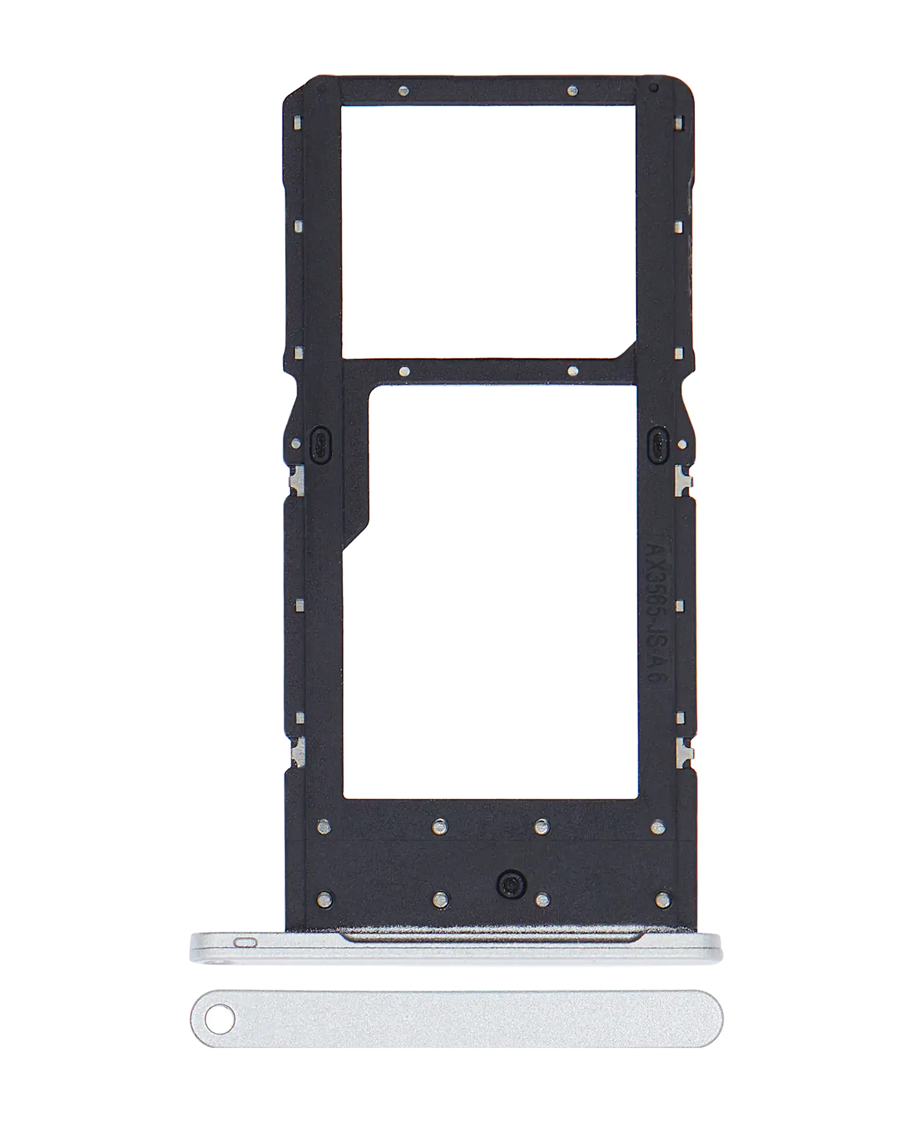 Replacement Sim Card Tray Compatible For Samsung Galaxy Tab A7 Lite (T220) (Silver) (WiFi Version)