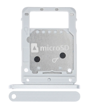 Single Sim Card Tray Compatible For Samsung Galaxy Tab S7 Plus 12.4" (T970 / T975 / T976) (2020) (Mystic Silver)