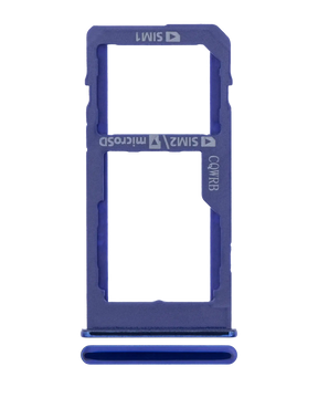 Dual Sim Card Tray Compatible For Samsung Galaxy A60 Replacement (A606 / 2019) (Seawater Blue)