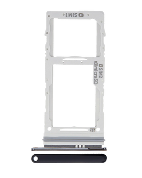 Dual Sim Card Tray Replacement Compatible For Samsung Galaxy A71 5G (A716 / 2020) (Prism Cube Black)