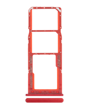 Dual Sim Card Tray Compatible For Samsung Galaxy A21S (A217 / 2020) (Red)