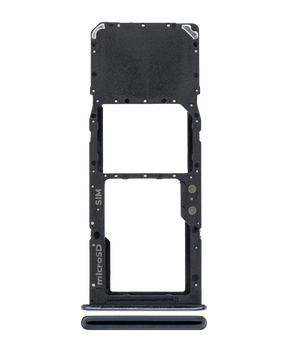 Replacement Single Sim Card Tray Compatible For Samsung Galaxy A51 4G (A515 / 2019) / A71 (A715 / 2020) (Prism Crush Black)