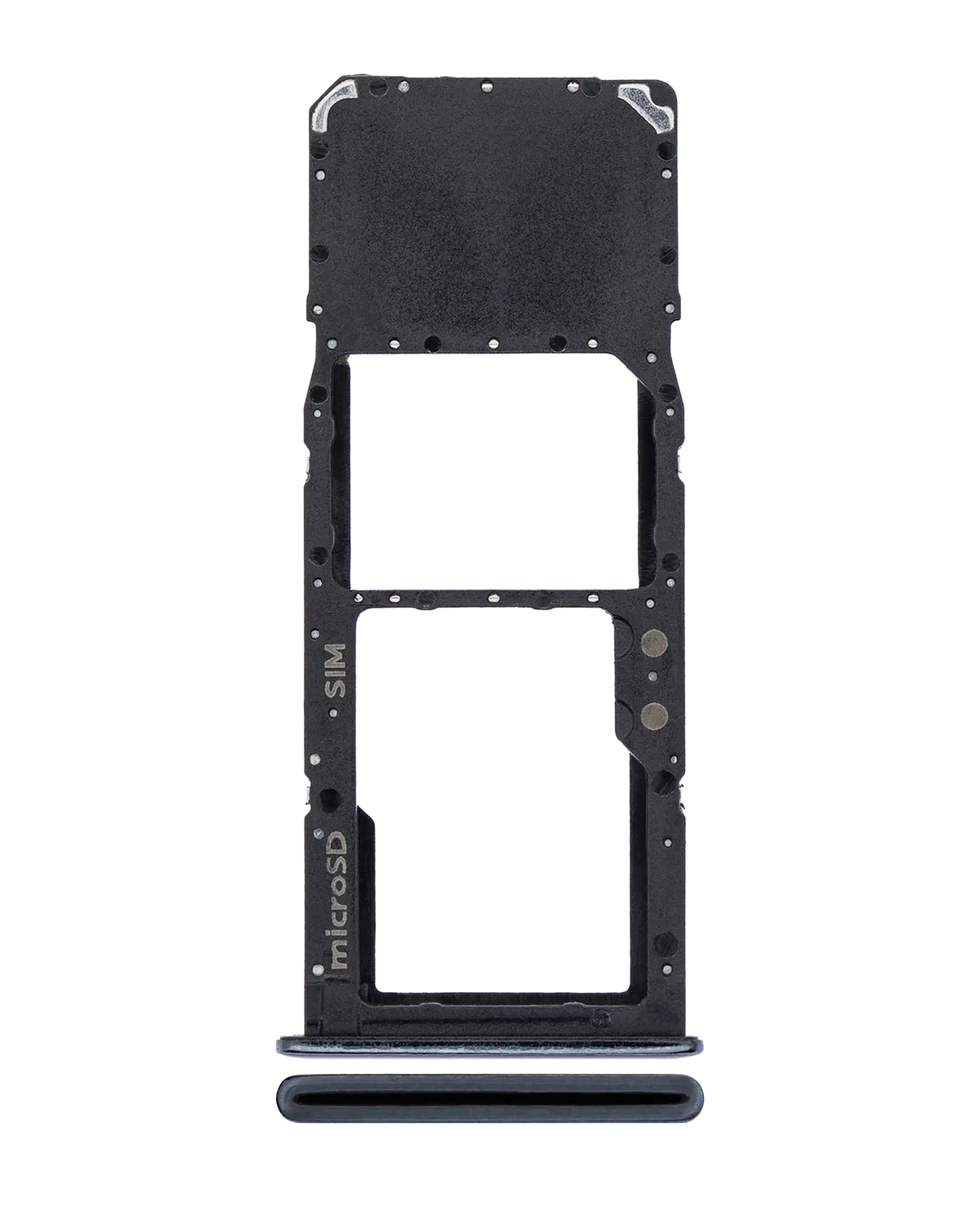 Replacement Single Sim Card Tray Compatible For Samsung Galaxy A51 4G (A515 / 2019) / A71 (A715 / 2020) (Prism Crush Black)