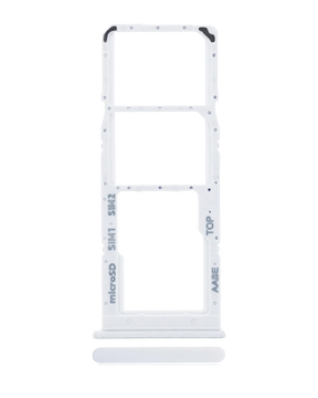 Dual Sim Card Tray Compatible For Samsung Galaxy A12 (A125 / 2020) (White)
