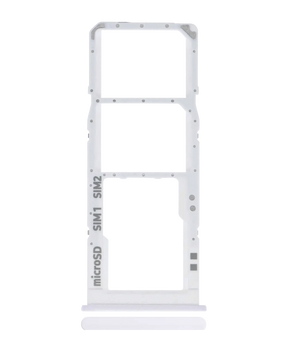 Dual Sim Card Tray Compatible For Samsung Galaxy A30S (A307 / 2019) (White)