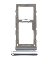 Replacement Single Sim Card Tray Compatible For Samsung Galaxy A71 5G (A716 / 2020) (Prism Cube Silver)