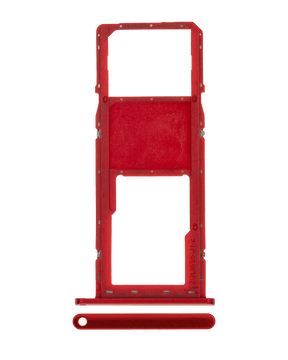 Single Sim Card Tray Compatible For Samsung Galaxy A01 (A015 / 2020) (Red)