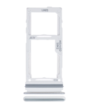 Dual Sim Card Tray Replacement Compatible For Samsung Galaxy A52 4G (A525 / 2021) / 5G (A526 / 2021) A52S 5G (A528 / 2021) (Awesome White)