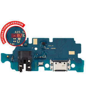 Charging Port Board With Headphone Jack Compatible For Samsung Galaxy A25 (A256 / 2023) (International Version) (Premium)