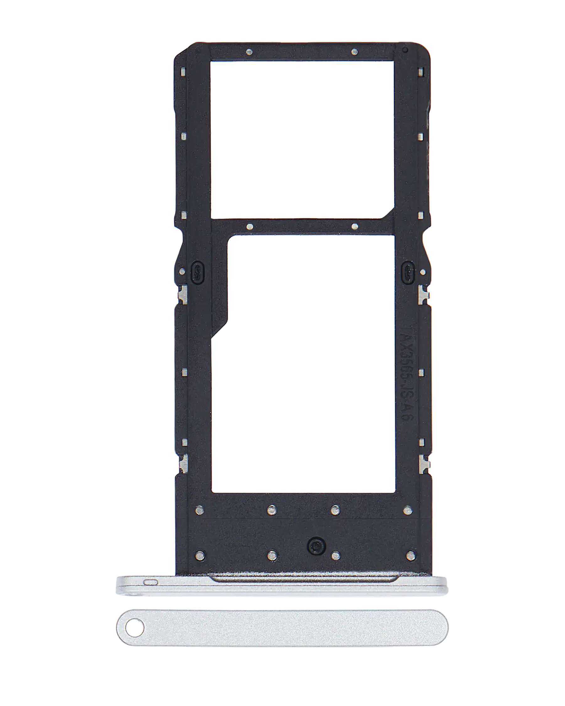 Sim Card Tray Replacement Compatible For Samsung Galaxy Tab A7 Lite (T225) (Silver) (4G Version)