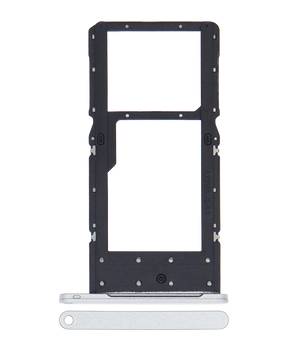 Sim Card Tray Replacement Compatible For Samsung Galaxy Tab A7 Lite (T225) (Silver) (4G Version)