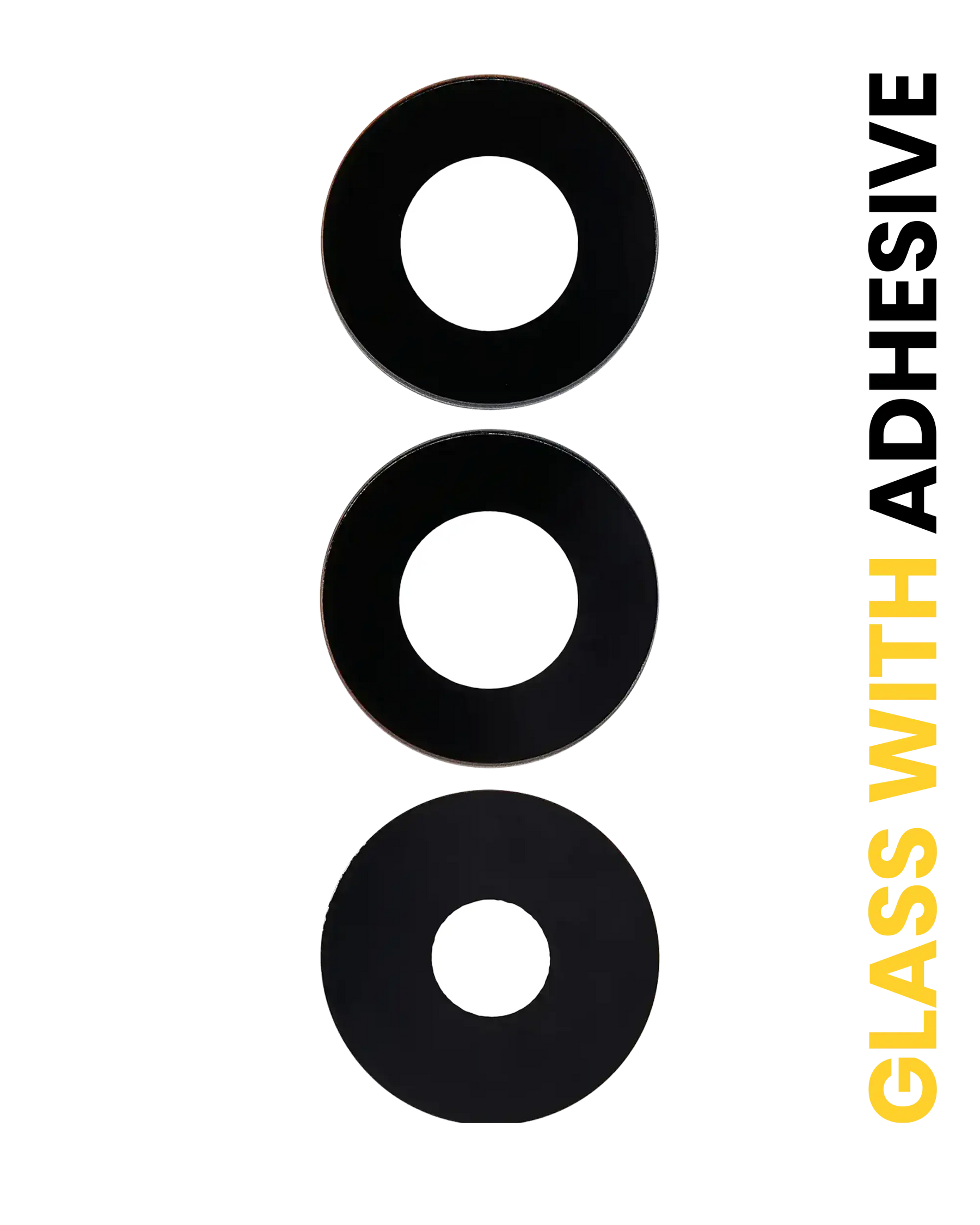 Back Camera Lens (Glass Only) With Adhesive Compatible For Samsung Galaxy A15 4G (A155 / 2023) / A15 5G (A156 / 2023) (3 Piece Set)