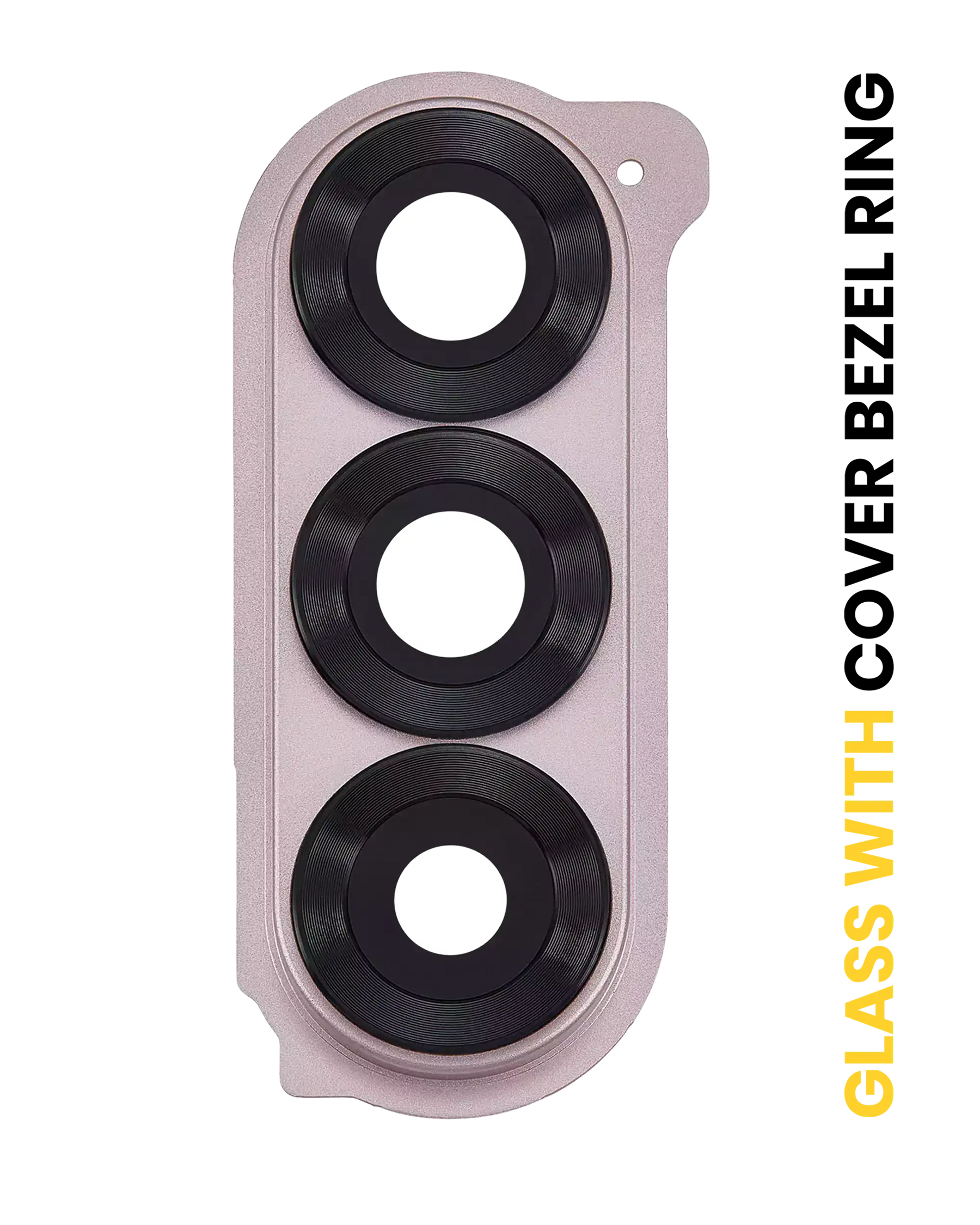 Replacement Back Camera Lens With Cover Bezel Ring Compatible For Samsung Galaxy Z Fold 6 5G (Premium) (Pink)