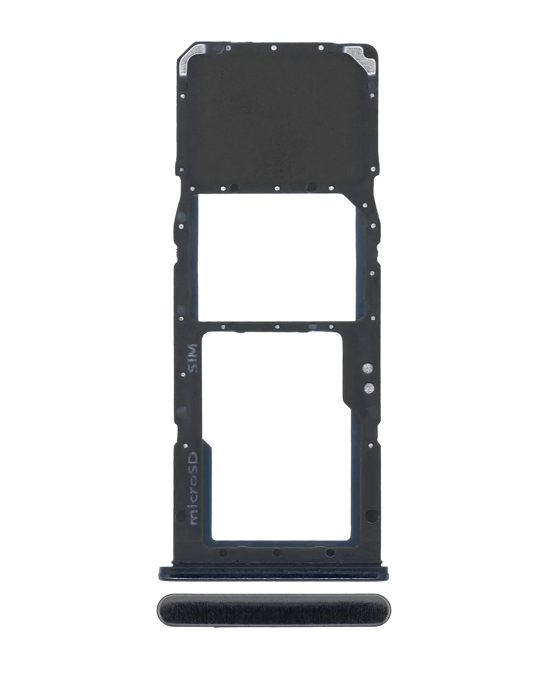 Single Sim Card Tray Replacement Compatible For Samsung Galaxy A70 (A705 / 2019) (Black)