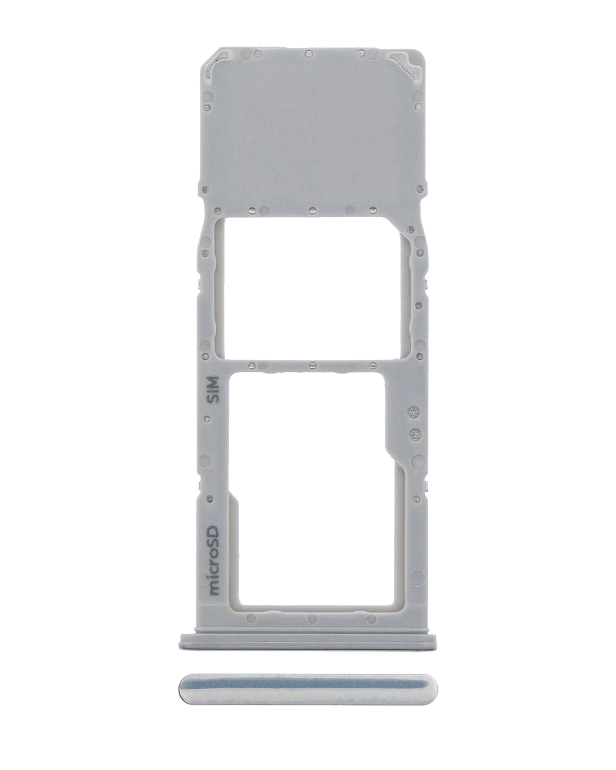 Replacement Single Sim Card Tray Compatible For Samsung Galaxy A70 (A705 / 2019) (Silver)