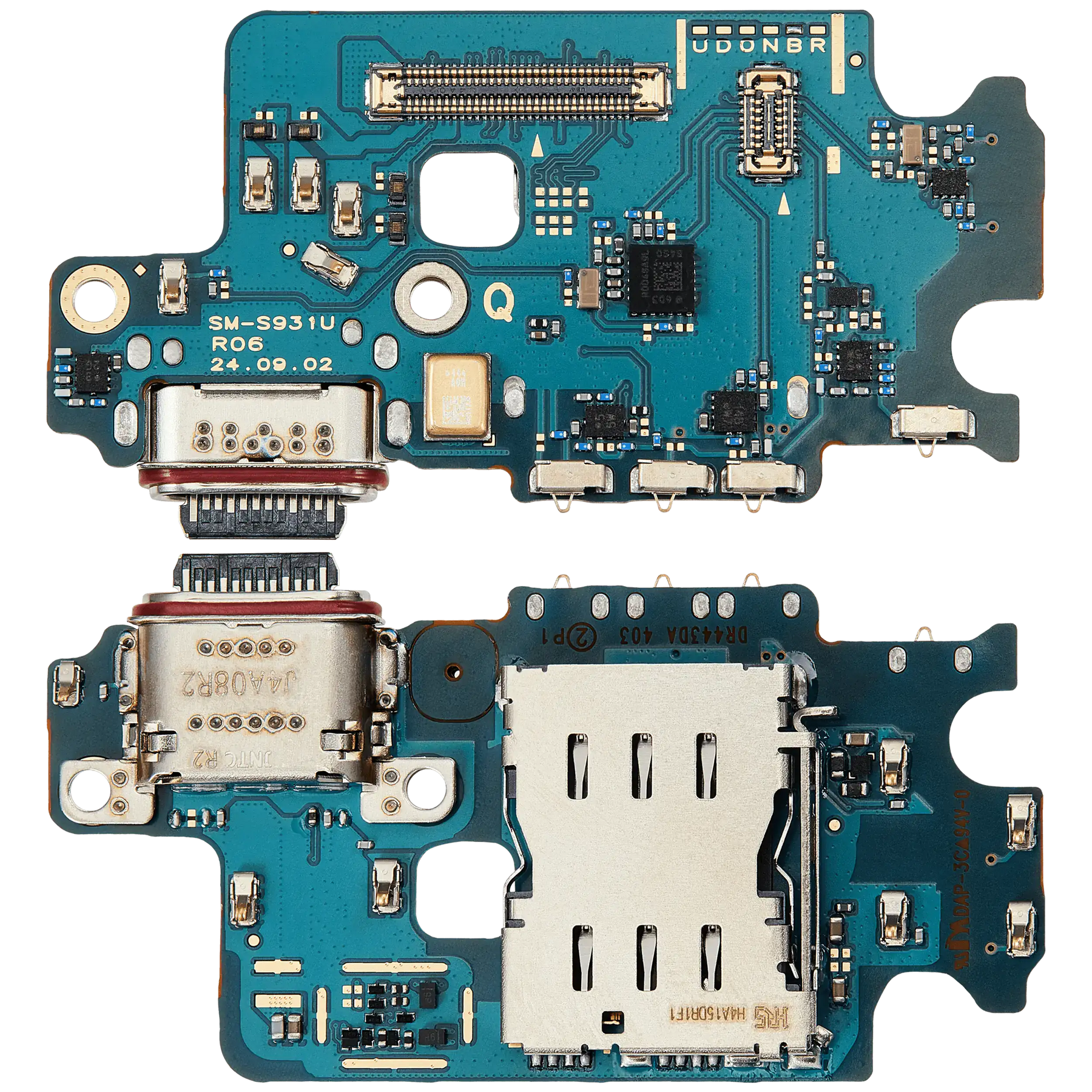 Replacement Charging Port Board With Sim Card Reader Compatible For Samsung Galaxy S25 5G (S931B) (International Version) (Premium)