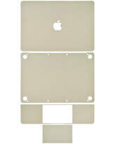 4in1 (Top, Bottom, Keyboard, Trackpad) Skin Compatible For MacBook Retina 12"(A1534 / Early 2015 / Early 2016 / Mid 2017) (Gold)