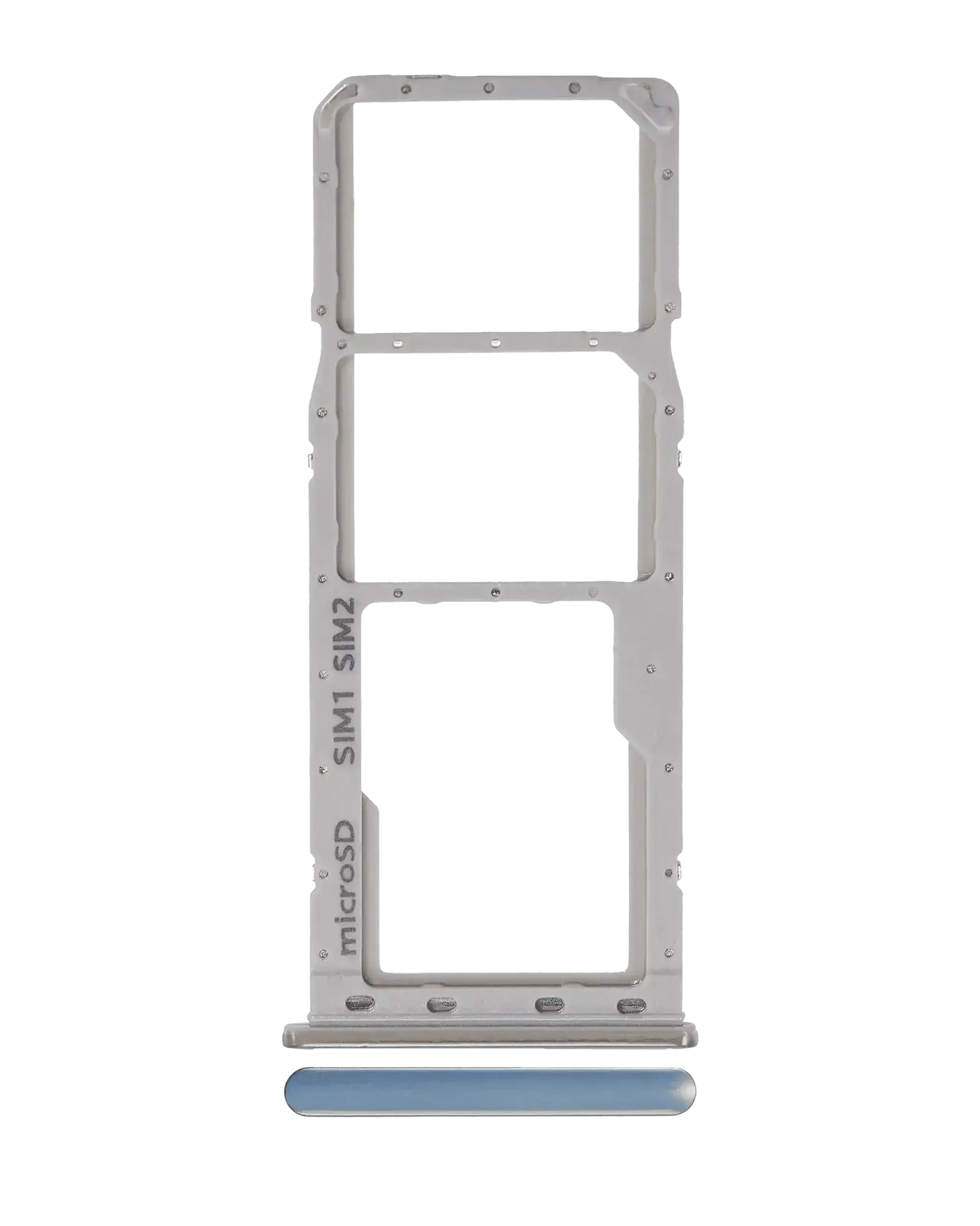 Dual Sim Card Tray Compatible For Samsung Galaxy A20 (A205 / 2019) / A30 (A305 / 2019) / A50 (A505 / 2019) (Silver)