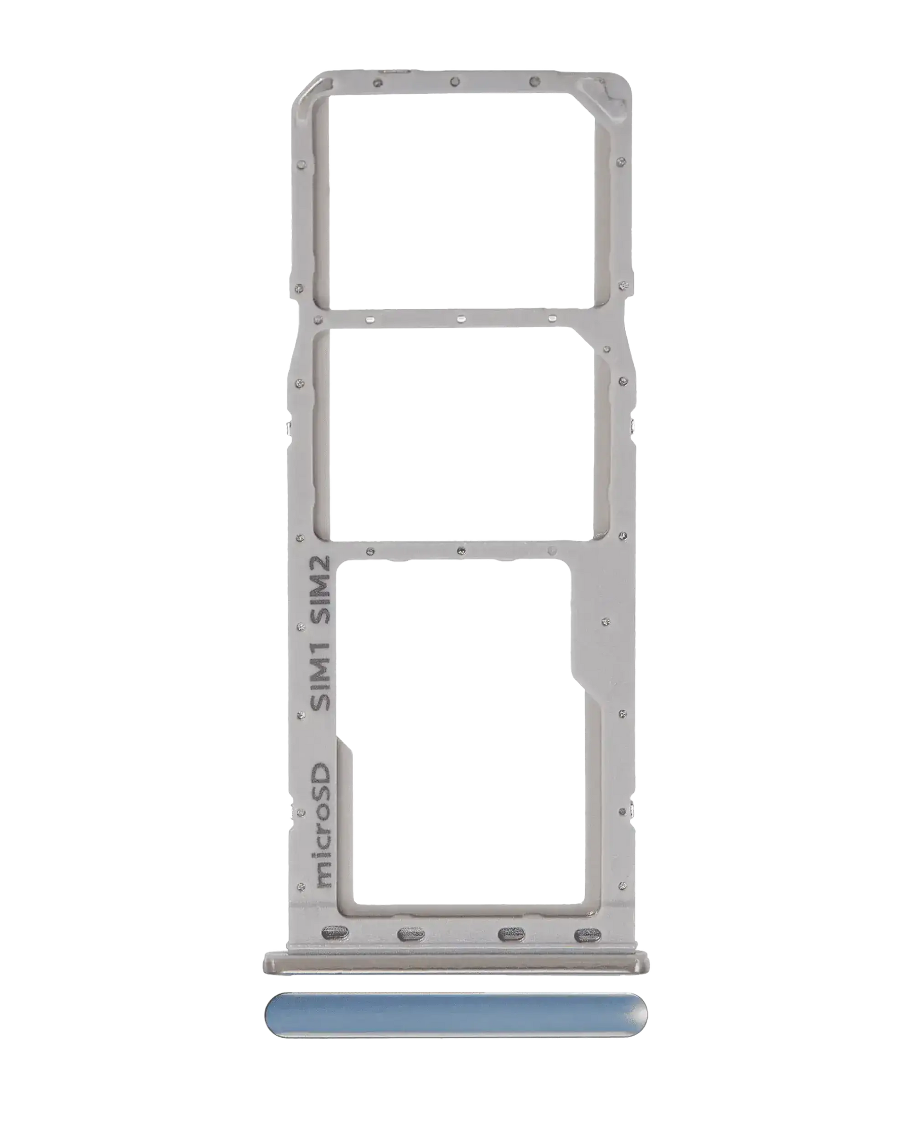 Dual Sim Card Tray Compatible For Samsung Galaxy A20 (A205 / 2019) / A30 (A305 / 2019) / A50 (A505 / 2019) (Silver)