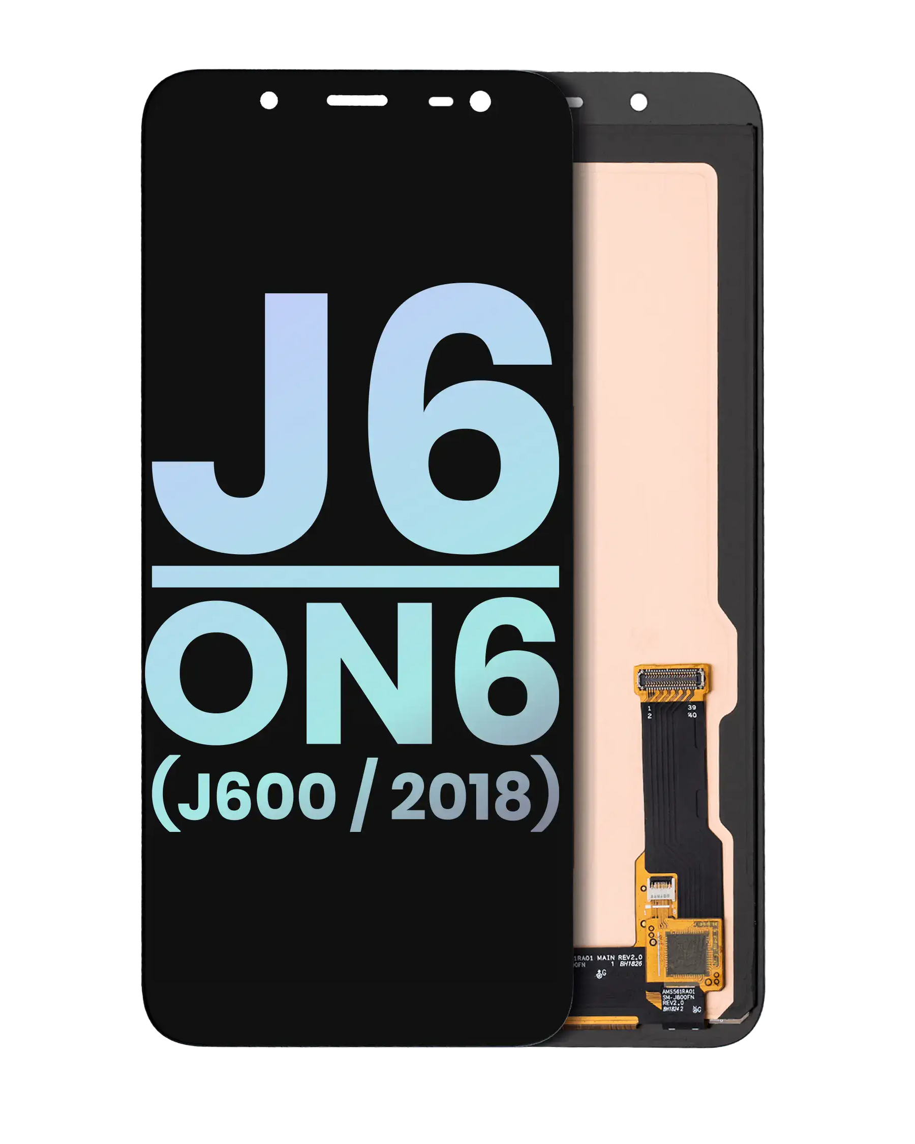 OLED Assembly Without Frame Compatible For Samsung Galaxy J6 / On6 (J600 / 2018) (Service Pack) (Black)