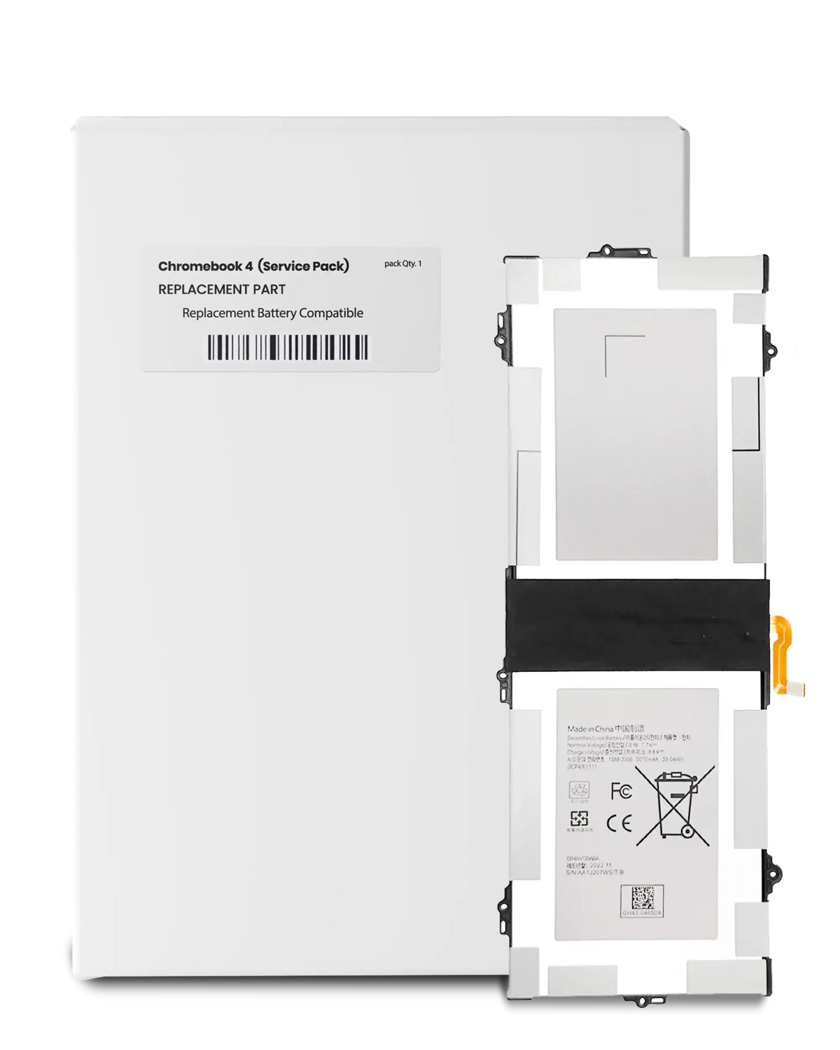 Replacement Battery Compatible For Samsung Chromebook Plus / Chromebook 4 (EB-BW720ABA / EB-BW720ABE ) (Service Pack)