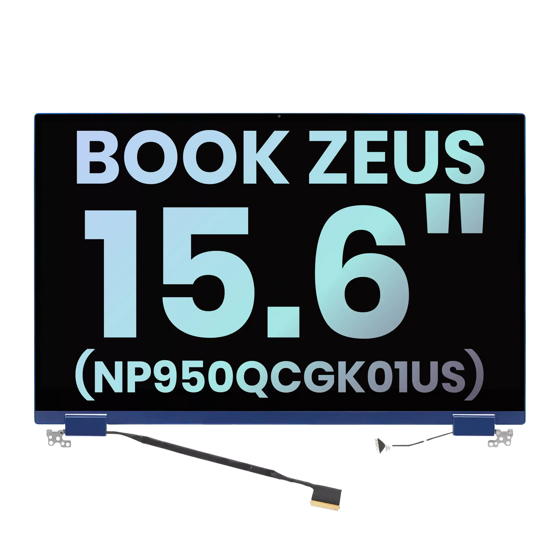 Complete LCD Display Assembly Compatible For Samsung Galaxy Book Zeus 15.6" (NP950QCGK01US) (Service Pack) (Subins-Blue)