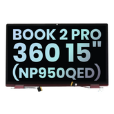LCD Display Assembly Compatible For Samsung Galaxy Book 2 Pro (360) 15" (NP950QED) (Service Pack) (Subins dark Red)