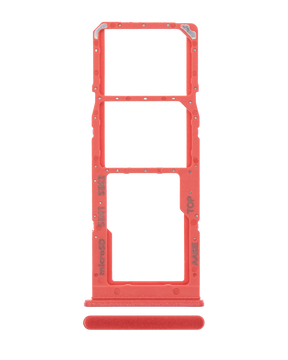 Dual Sim Card Tray Compatible For Samsung Galaxy A12 (A125 / 2020) (Red)