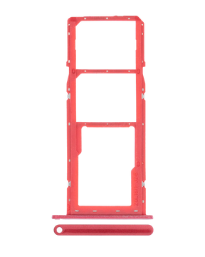 Dual Sim Card Tray Compatible For Samsung Galaxy A11 (A115 / 2020) (Red)