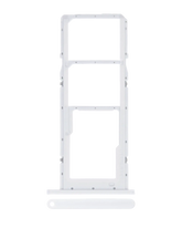 Dual Sim Card Tray Compatible For Samsung Galaxy A02S (A025 / 2020) / A03 (A035 / 2021) (White)
