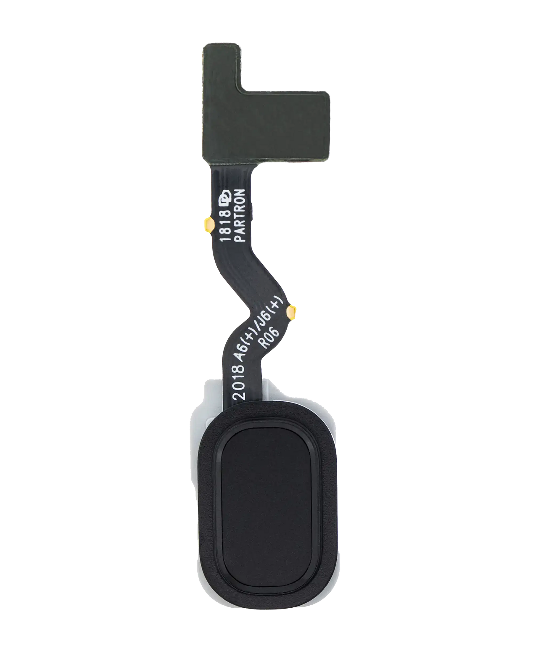 Fingerprint Reader With Flex Cable Replacement Compatible For Samsung Galaxy J8 (J810 / 2018) / A6 Plus (A605/ 2018) (Black)