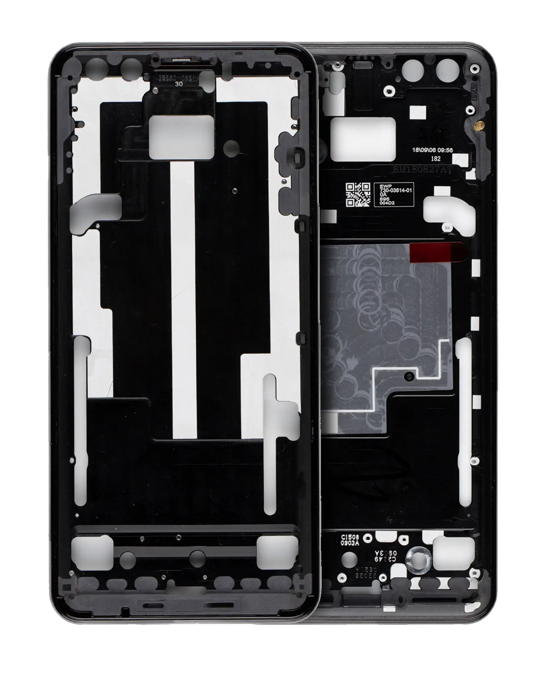 Mid-Frame Housing Compatible For Google Pixel 3 Replacement  (Black)