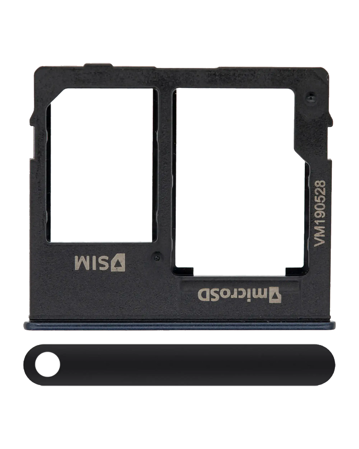 Single Sim Card Tray Compatible For Samsung Galaxy A10e (A102 / 2019) (Black)