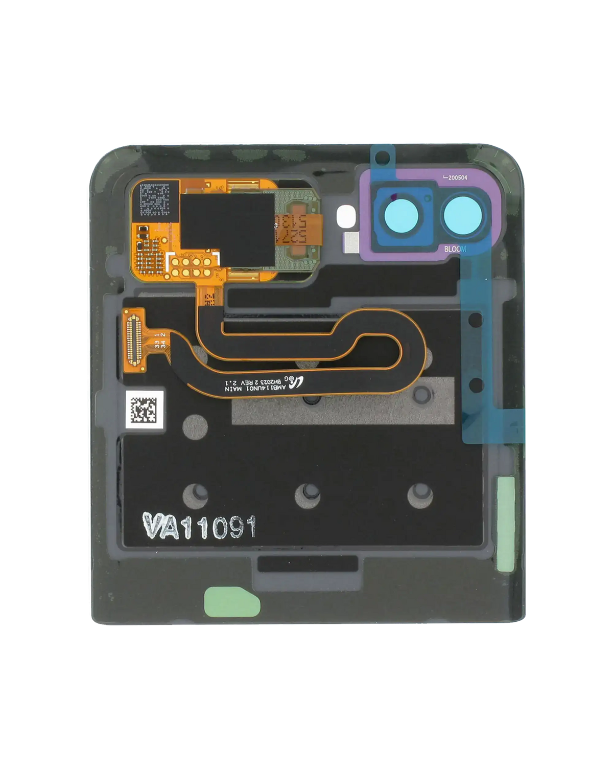 Outer OLED Assembly With Frame Compatible For Samsung Galaxy Z Flip 4G (F700) / Z Flip 5G (F707) (Service Pack) (Mystic Bronze)