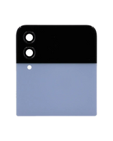 Outer OLED Assembly Compatible For Samsung Galaxy Z Flip 4 5G (US & International) (Used OEM Pull: Grade B/C) (Blue)