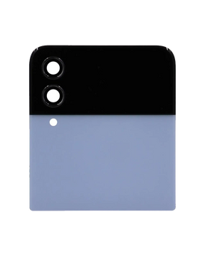 Outer OLED Assembly Compatible For Samsung Galaxy Z Flip 4 5G (US & International) (Used OEM Pull: Grade B/C) (Blue)
