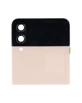 Outer OLED Assembly Compatible For Samsung Galaxy Z Flip 4 5G (US & International) (Used OEM Pull: Grade B/C) (Pink Gold)