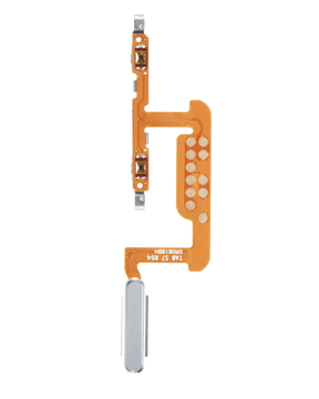 Power & Fingerprint Reader With Flex Cable Compatible For Samsung Galaxy Tab S7 11" (T870 / T875 / T876) (2020) (Mystic Silver)