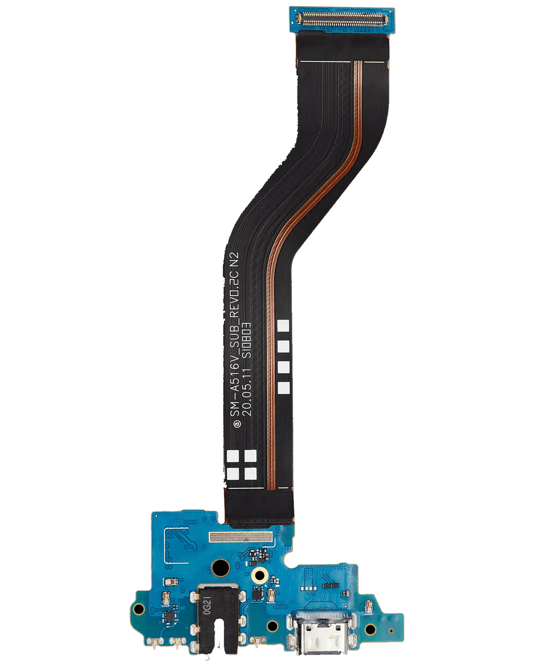 Charging Port Flex With Headphone Jack Replacement Compatible For Samsung Galaxy A51 5G UW (A516 / 2020) (A516V) (Verizon Version) (Premium)
