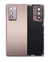 Back Cover Glass With Camera Lens Compatible For Samsung Galaxy Z Fold 2 5G (Service Pack) (Mystic Bronze)