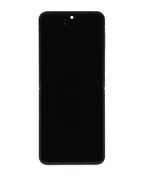 Inner OLED Assembly With Frame Compatible For Samsung Galaxy Z Flip 6 5G (US & International) (Refurbished) (Silver Shadow)