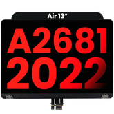 Complete LCD Display Assembly Compatible For MacBook Air 13" (A2681 / Mid 2022) (Regate) (Midnight)