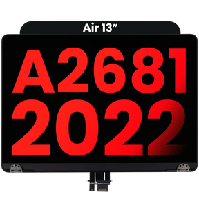 Complete LCD Display Assembly Compatible For MacBook Air 13" (A2681 / Mid 2022) (Regate) (Midnight)