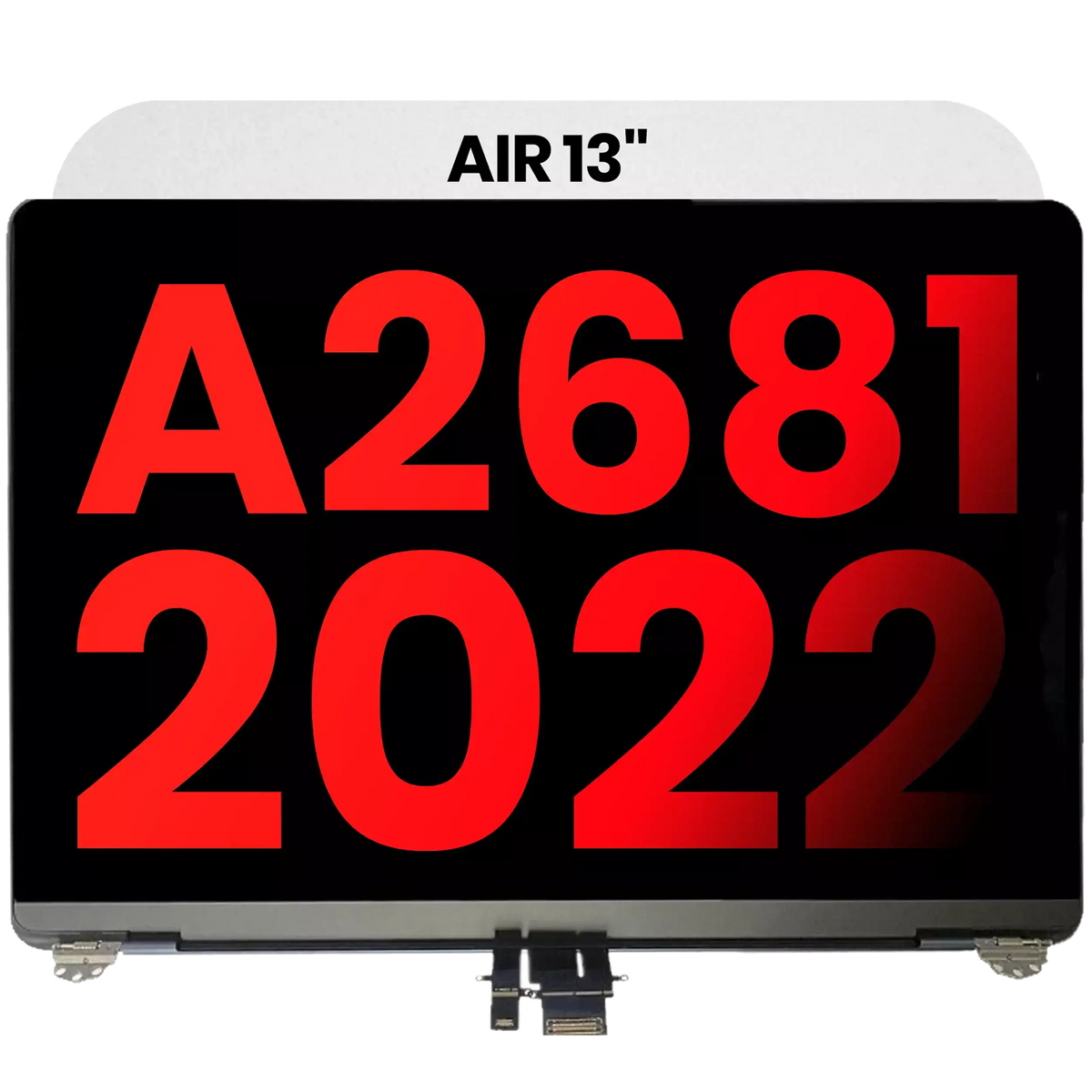 Complete LCD Display Assembly Compatible For MacBook Air 13" (A2681 / Mid 2022) (Aftermarket Plus) (Starlight)